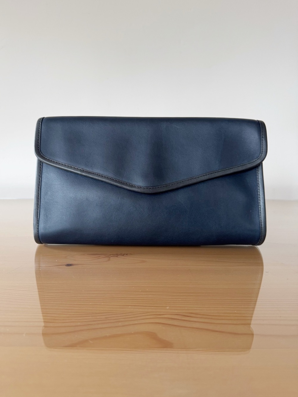 Vintage Coach Envelope Clutch, 9810, Navy